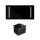 Okap kuchenny GLOBALO ZENARA 100.1 Black + Turbina TW 3.1